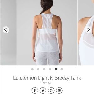 VGUC Lulu detachable bra and tank combo 🍋